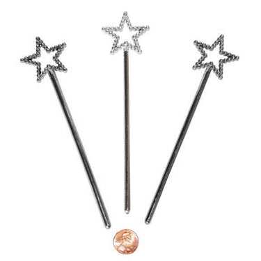 Mini Silver Star Wands - Small toy